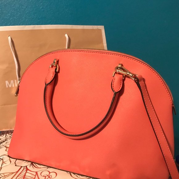 Michael Kors Peach Satchel - Picture 5 of 7